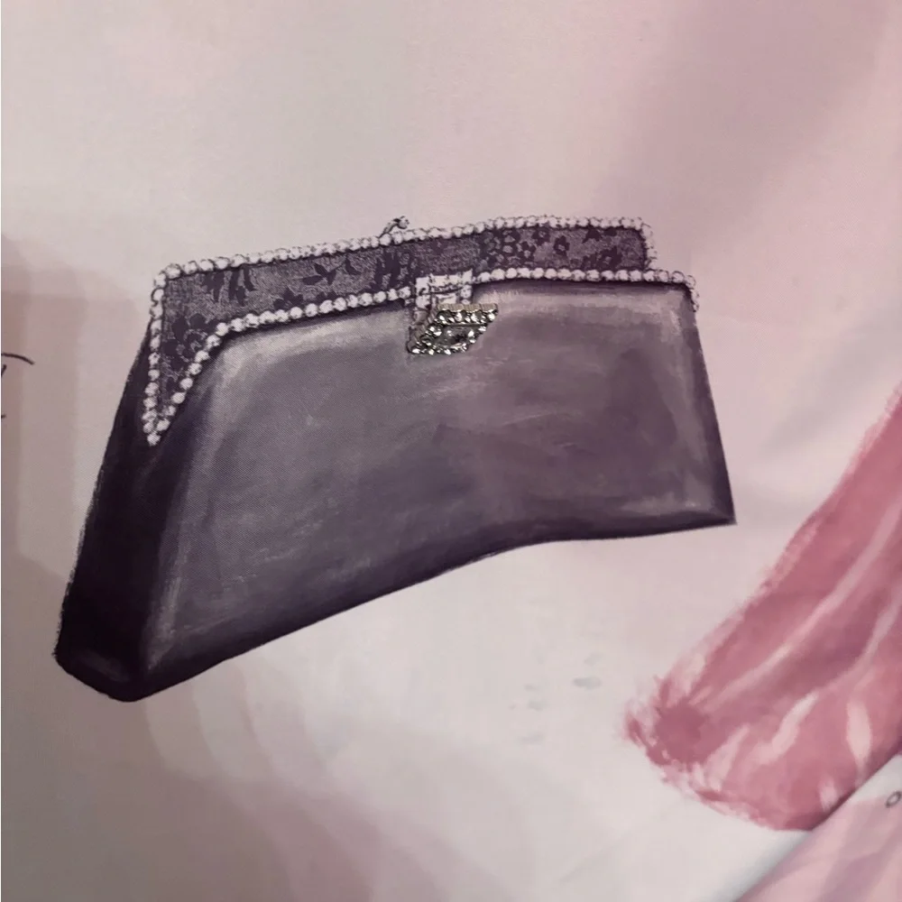 Elegant Fashion Shower Curtain - Pink and Black - Picture 3 of 9